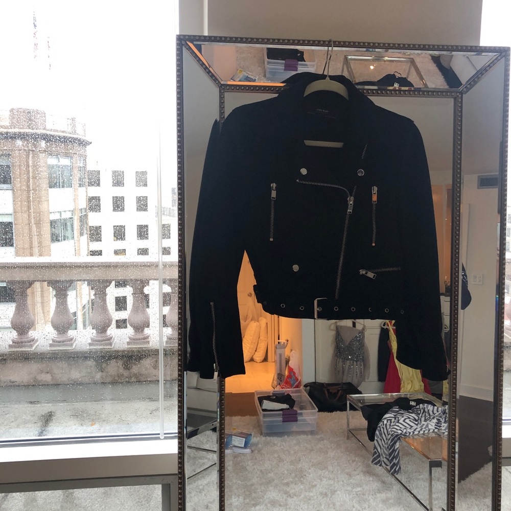 Zara faux suede jacket